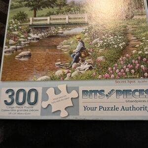 Bits and Pieces 300-Piece 3 Puzzle Lot Scenic Puzzle